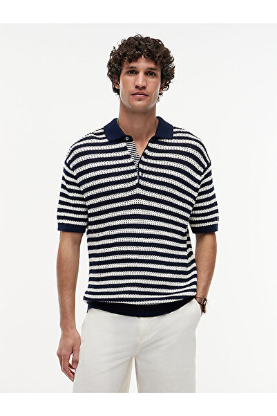 Tommy Hilfiger erkek extreme texture polo t-shirt
