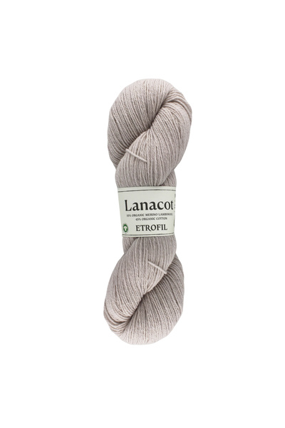 Etrofil Lanacot pređa za pletenje, peskasto bež, 55% organska merino vuna, 45...