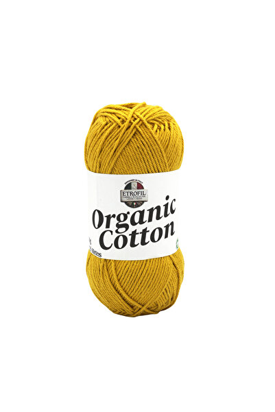 Etrofil Organic Cotton Knitting Yarn Honey Yellow 100% Organic Cotton 50g 125...