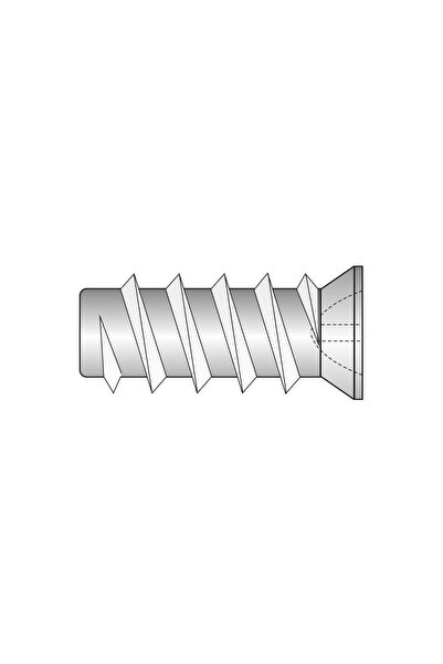 Rocast Set 200 x Eurosurub Cap Ingropat O7 mm Filet Rar (pentru Sine Glisante...