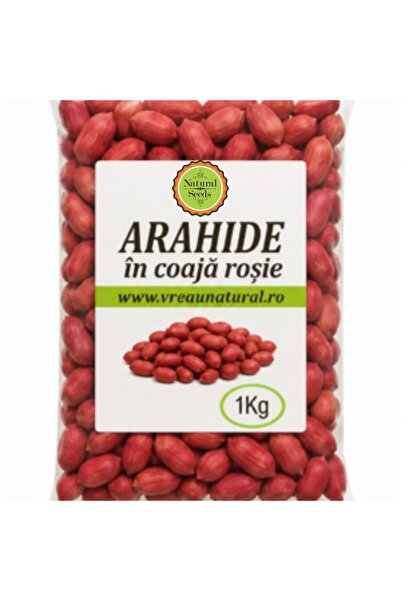 Natural Seeds Product Peanuts in red shell 1Kg