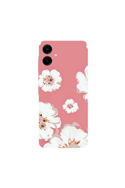 Other Samsung A06 White Flowers Transparent Silicone TPU Θήκη
