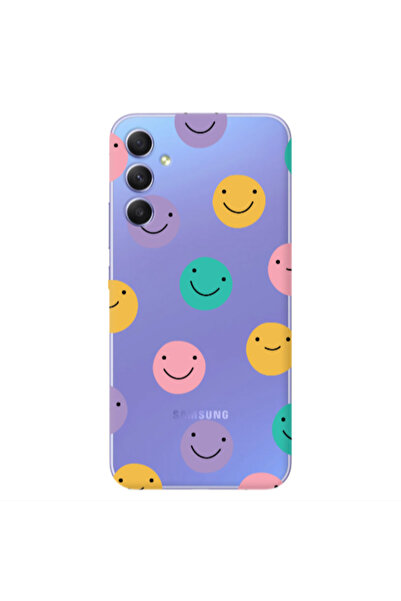 Other Samsung A15 5G Colorful smiles Transparent Silicone TPU Θήκη