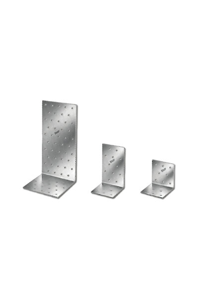 Rocast Top Bottom Set of 10 x Perforated Corner 1.5 mm Galvanized-80x80x60x1.5