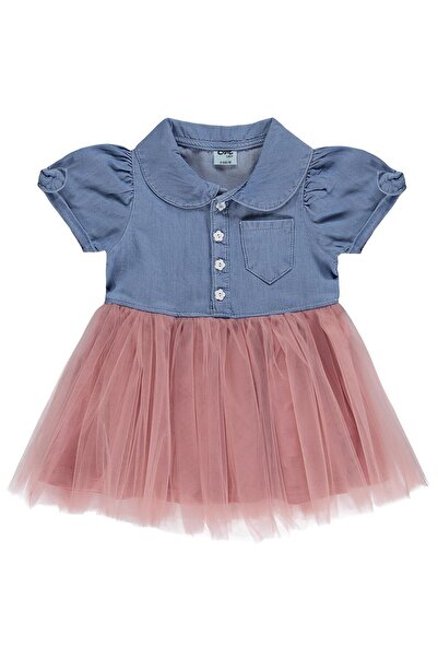 Civil Baby Tencel Tül 6-18 Ay Elbise - Mavi