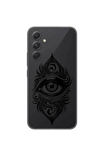 Other Samsung Galaxy A25 Eye patterned drawing Transparent Silicone TPU Θήκη