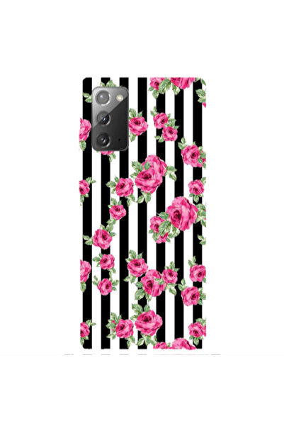 Other Samsung Note 20 Roses and black line Transparent Silicone TPU Θήκη