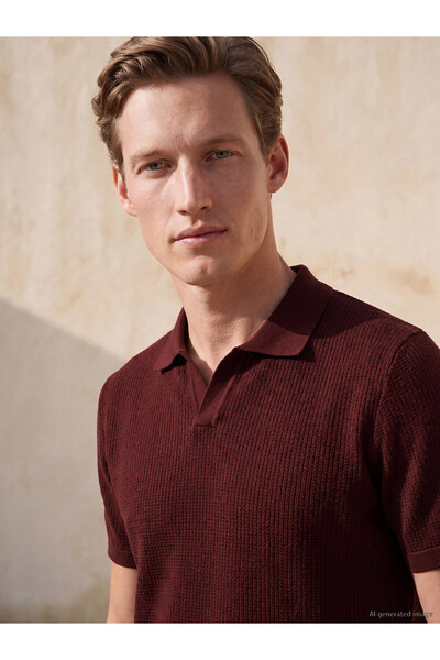 LC Waikiki Nevavm with a Difference Polo Collar Men's T-Shirt