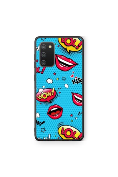 Other Samsung A02s Sticker Lol desing Black Glossy Θήκη