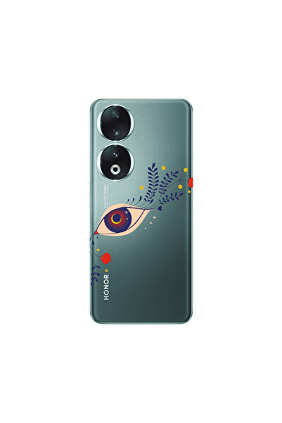 Other Honor 90 5G Flower eye Transparent Silicone TPU Θήκη