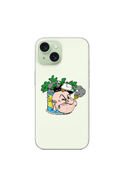 Other Apple iPhone 15 Plus Popeye Transparent Silicone TPU Θήκη