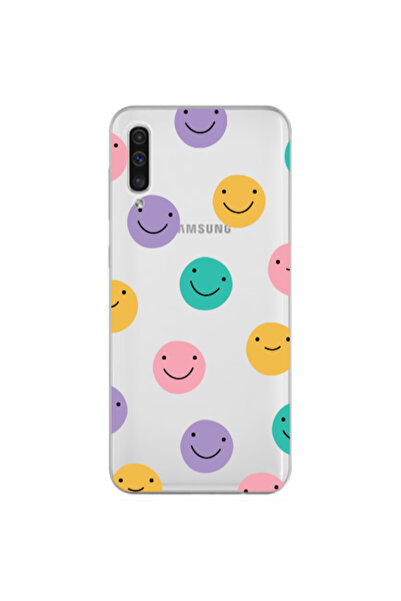 Other Samsung A70 Colorful smiles Transparent Silicone TPU Θήκη