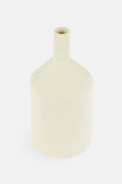 Muy Mucho Ceramic Decorative Vase, White