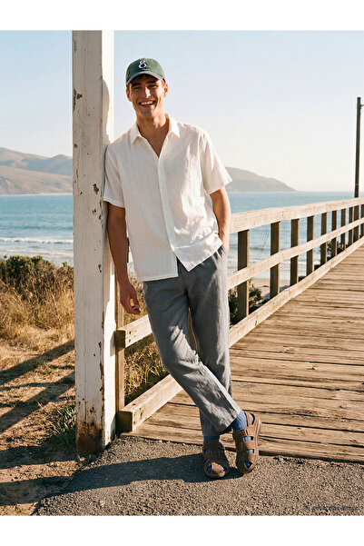 LC Waikiki Nevavm Regular Fit 100% Linen Men's Trousers with a Difference