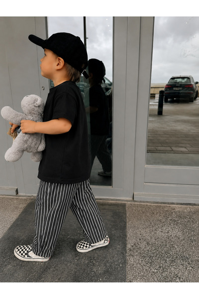 Leni Kids Children's Striped Oversized Balloon Pants