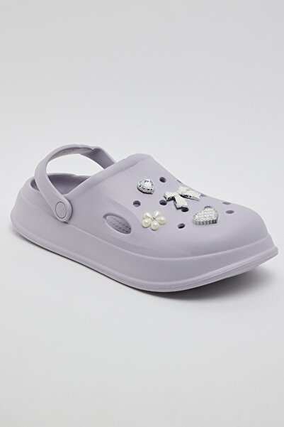 R&B Charm Detail Slingback Clogs