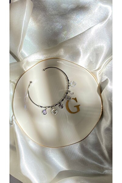 GAMZE Steel g Letter Charm Bracelet