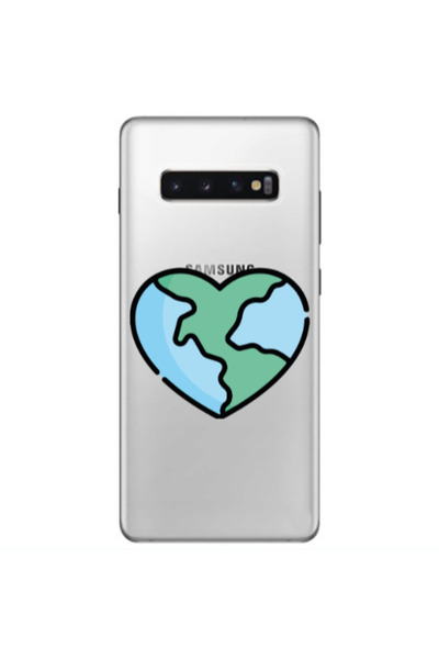 Other Samsung S10 Plus World in my heart Transparent Silicone TPU Θήκη