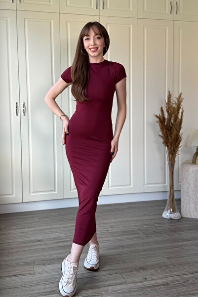 Dilay Gökoğlu Butik Diver haljina od tkanine, kratkih rukava, midi dužine, bo...