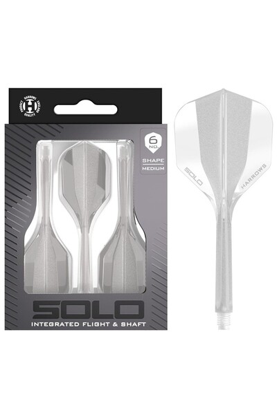 Harrows Solo Integrated Flight & Shaft İntermediate şeffaf
