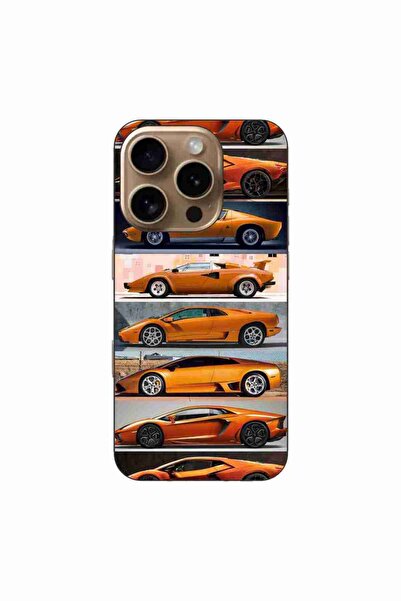 OEM Husa compatibila cu Apple iPhone 16 Pro Silicon Gel Tpu Model Masini Lamb...