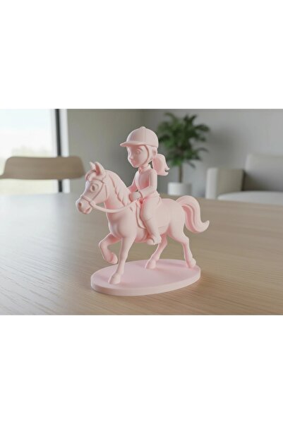 OEM Decorative Figurine Horse Rider, Cartoon Style Design, 3D Printed
