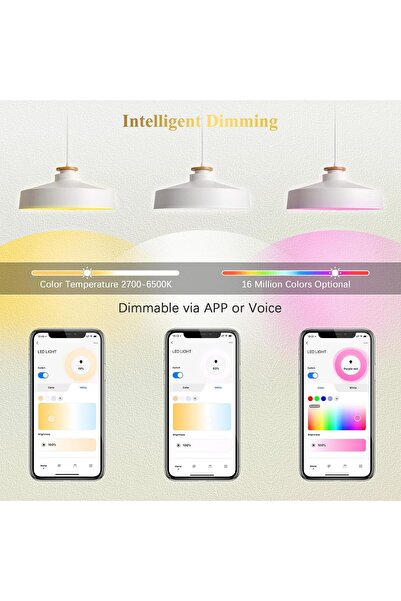 DiCUNO Bec LED inteligent GU5.3, Bec LED inteligent WiFi MR16 compatibil cu Alexa și Google Home, Bec LED color 12V GU5.3 5W, Reglabil 2700K-6500K RGBCW, 320LM, Nu necesită hub, 4 bucăți