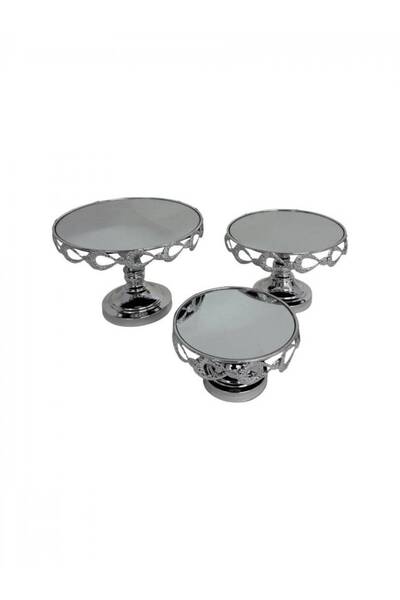 OEM Suporti Pentru Prajituri Din Metal Cu Oglinda Cu Margine Metalica Dantela...