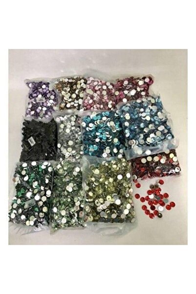 OEM Shiny Plastic Beads Half 8mm 250G Khaki