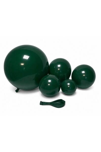 OEM Matt Balloons TX 27 Fir Green 5"-100/ Top Bottom Set