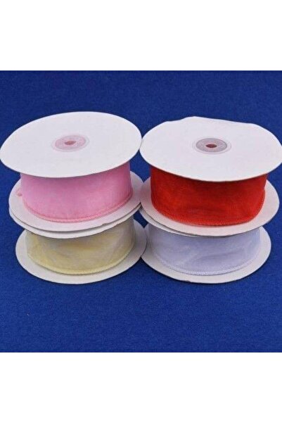 OEM Organza Ribbon With Wire Edge 4cm/22m Cream