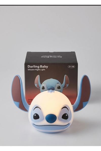 Parmend Life Stitch Figürlü Dokunmatik Renkli Silikon Gece Lambası