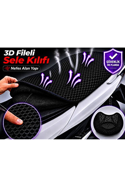 Vi Caro Husă pentru șa motocicletă Salcano Wind 150 Husă pentru șa cu plasă 3...