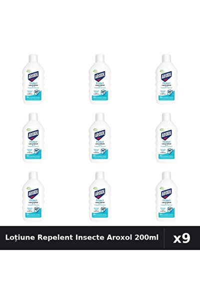 Aroxol Set 9 Loțiune Repelent Insecte 200ml - Protecție Anti-Țânțari și Insecte