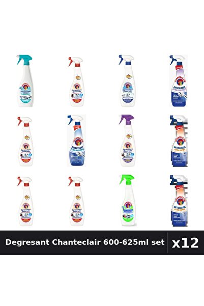 Chanteclair Set 12 Degresant Universal 600-625ml - 8 Arome, Anticalcar, Detar...