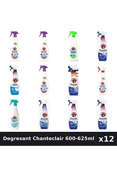 Chanteclair Set 12 Degresant 600-625ml - Lavanda, Lămâie, Marsilia, Anticalcar