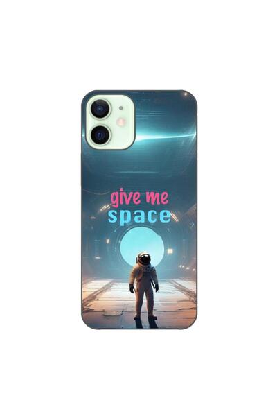 OEM Husa compatibila cu Apple iPhone 12 Mini Silicon Gel Tpu Model Give Me Space