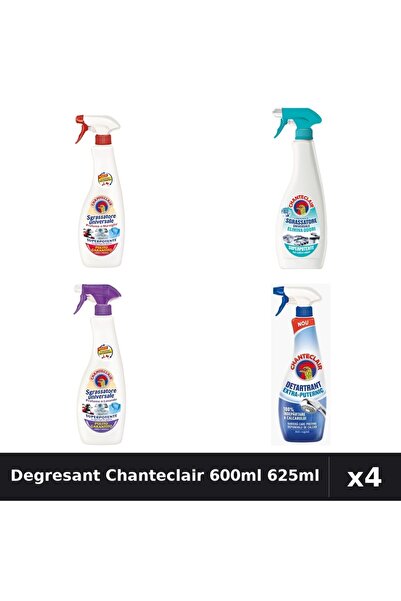Chanteclair Set 4 Degresant Universal 600ml + Detartrant 625ml - Marsilia, Mo...