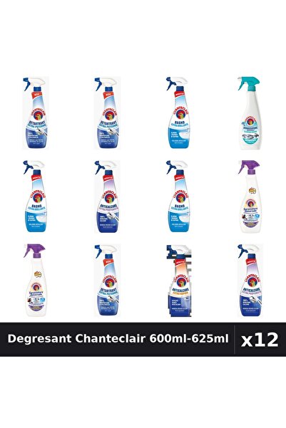 Chanteclair Set 12 Degresant Universal 600ml-625ml - Detartrant, Anticalcar, ...