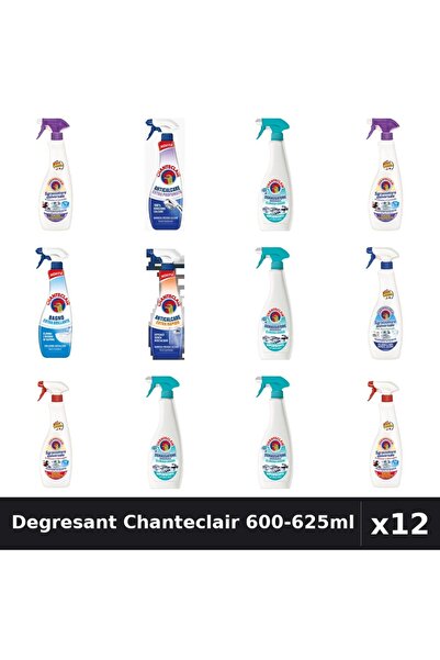 Chanteclair Set 12 Degresant Universal 600-625ml - 7 Arome, Anticalcar, Bicar...