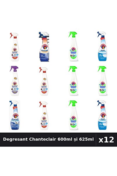 Chanteclair Set 12 Degresant Universal 600ml, 625ml - Marsilia, Lămâie, Mosc Alb