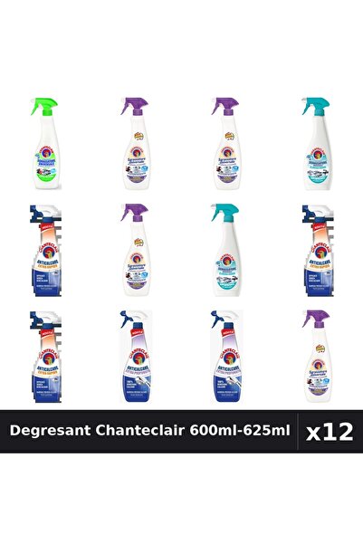 Chanteclair Set 12 Degresant Universal 600ml-625ml - Lavanda, Lămâie, Mosc, A...