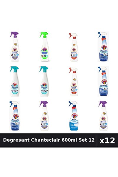 Chanteclair Set 12 Degresant Universal 600ml - Lavanda, Lămâie, Mărsilia, Det...