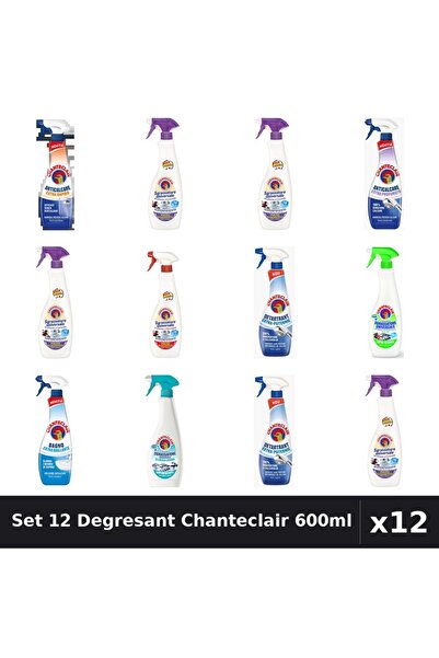 Chanteclair Set 12 Degresant Universal 600ml - Anti-Miros, Extra Parfumat, Ex...
