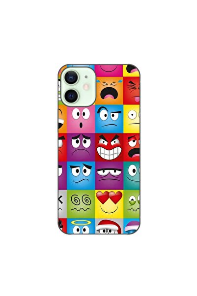OEM Husa compatibila cu Apple iPhone 12 Mini Silicon Gel Tpu Model Funny Faces