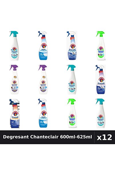 Chanteclair Set 12 Degresant Universal 600ml-625ml - Anti-Miros, Lămâie, Lava...