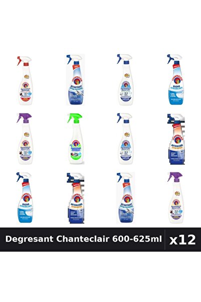 Chanteclair Set 12 Degresant Universal 600-625ml - 7 Arome, Anticalcar, Detar...