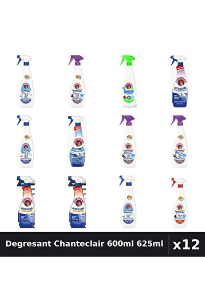 Chanteclair Set 12 Degresant Universal 600-625ml - 8 Arome, Anticalcar, Detar...