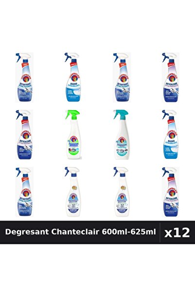 Chanteclair Set 12 Degresant Universal 600ml-625ml - 6 Arome, Anticalcar, Det...