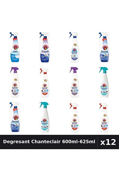 Chanteclair Set 12 Degresant Universal 600ml-625ml - Marsilia, Lavanda, Bicar...